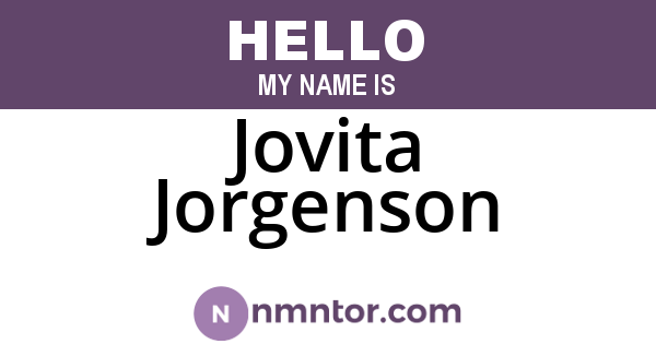 Jovita Jorgenson