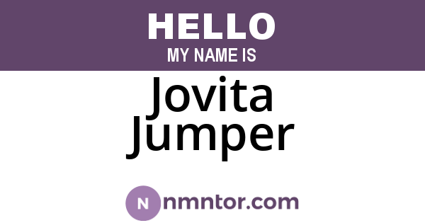 Jovita Jumper