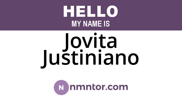 Jovita Justiniano