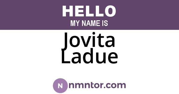 Jovita Ladue
