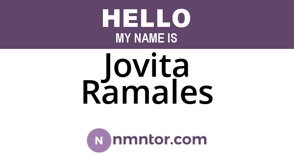 Jovita Ramales