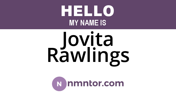Jovita Rawlings
