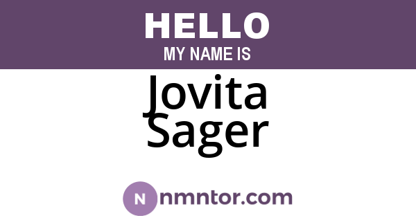 Jovita Sager