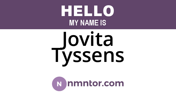 Jovita Tyssens