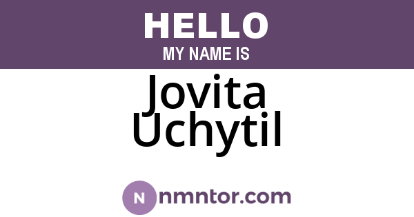 Jovita Uchytil