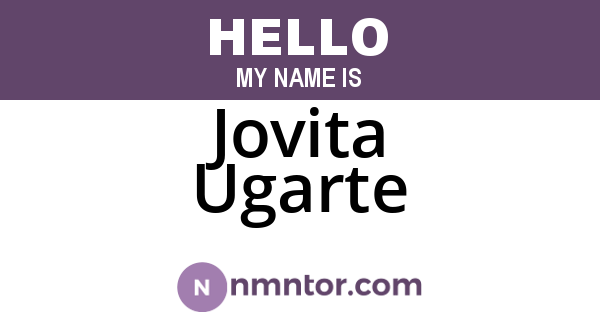 Jovita Ugarte