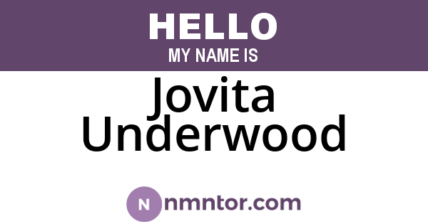 Jovita Underwood