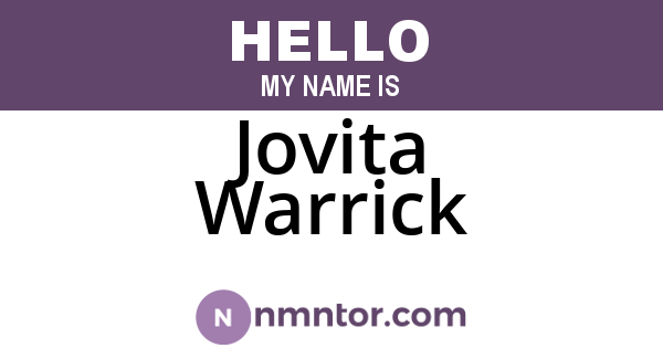Jovita Warrick