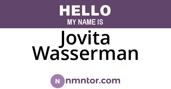 Jovita Wasserman