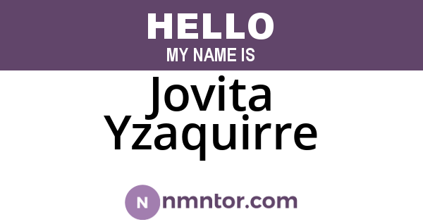 Jovita Yzaquirre