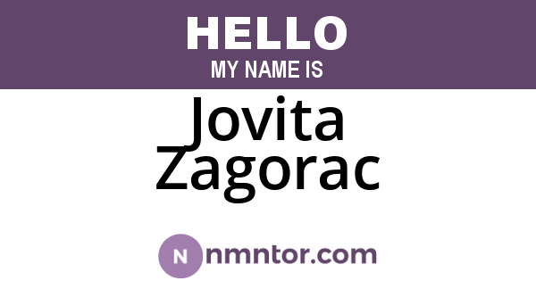 Jovita Zagorac