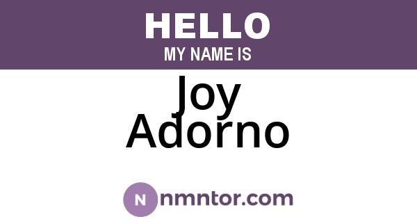 Joy Adorno