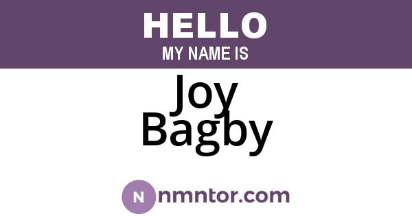 Joy Bagby