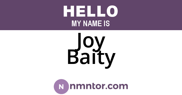 Joy Baity
