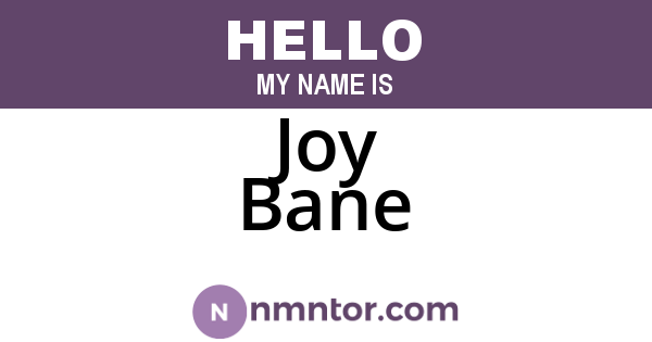 Joy Bane
