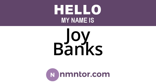 Joy Banks
