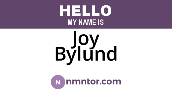 Joy Bylund