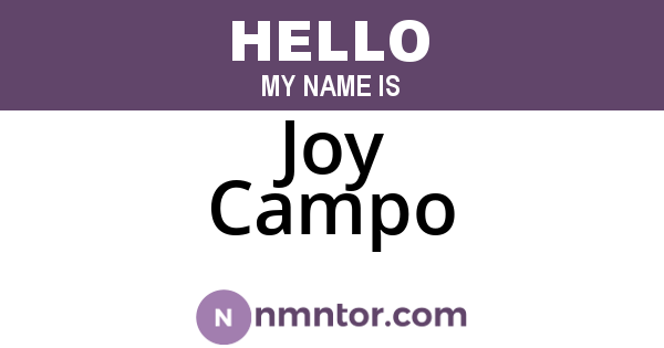 Joy Campo