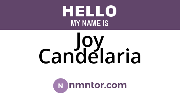 Joy Candelaria