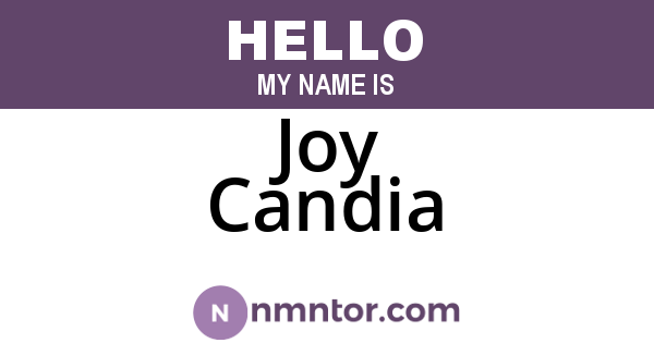 Joy Candia