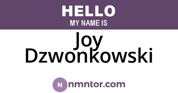 Joy Dzwonkowski