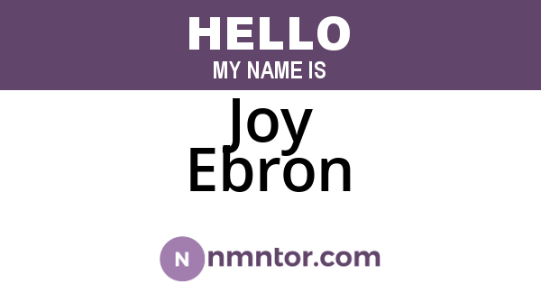 Joy Ebron