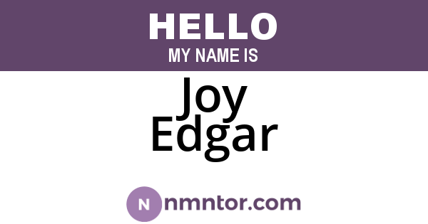 Joy Edgar
