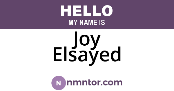 Joy Elsayed
