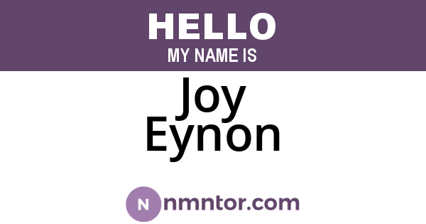 Joy Eynon