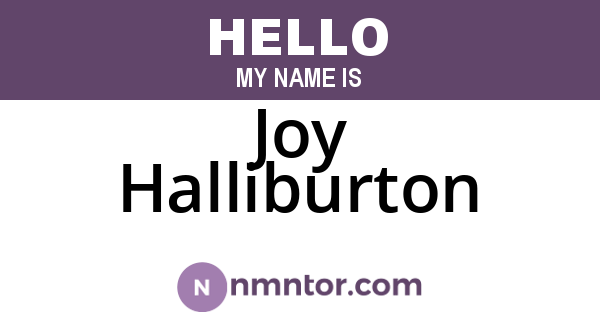 Joy Halliburton