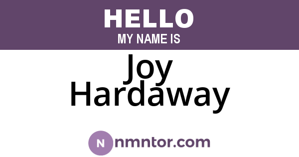 Joy Hardaway