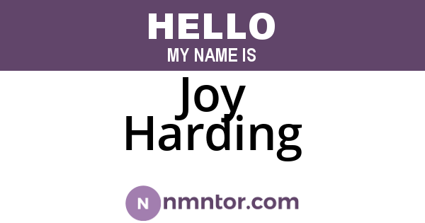 Joy Harding