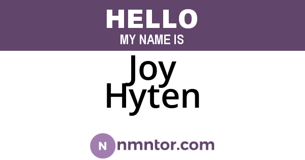 Joy Hyten