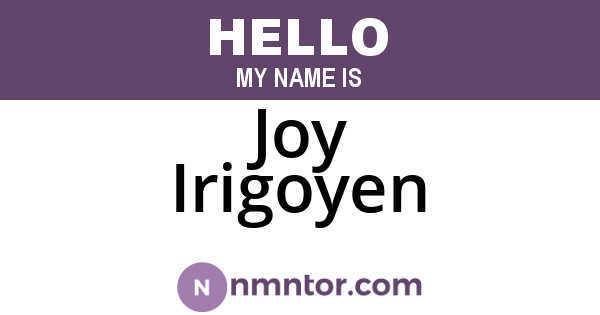 Joy Irigoyen
