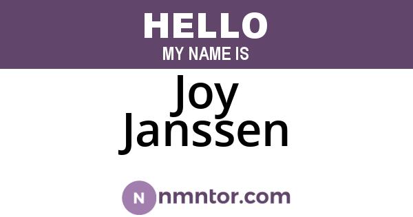 Joy Janssen