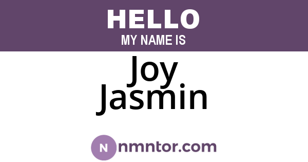Joy Jasmin