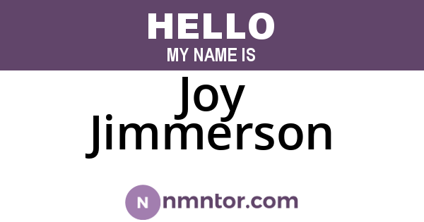 Joy Jimmerson