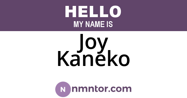 Joy Kaneko