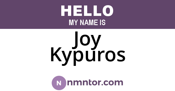 Joy Kypuros