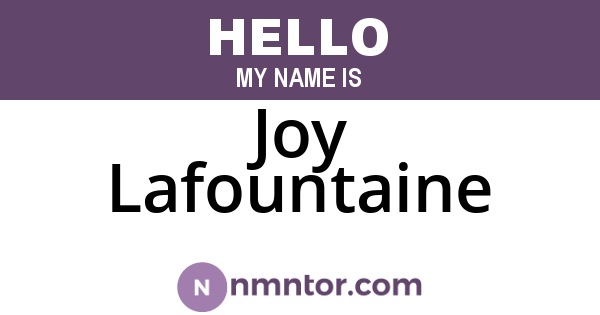 Joy Lafountaine