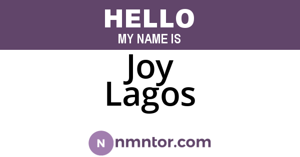 Joy Lagos