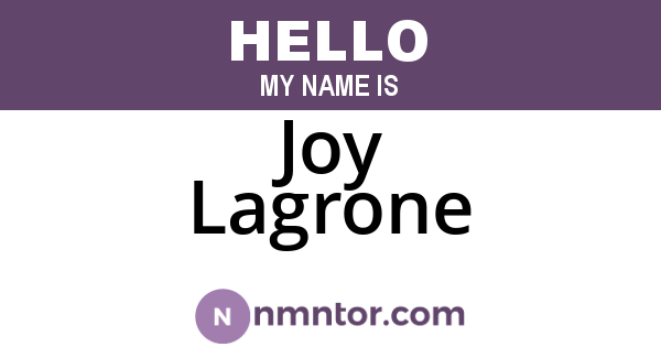 Joy Lagrone