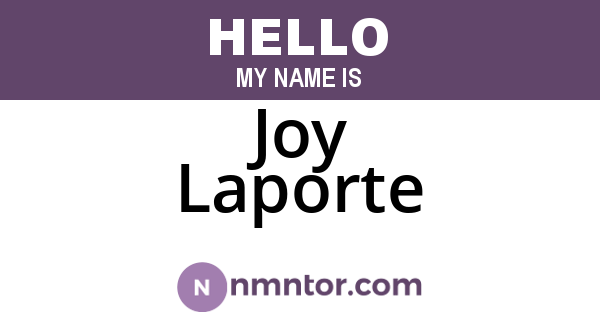 Joy Laporte