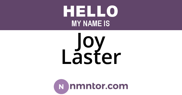 Joy Laster