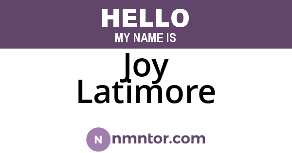 Joy Latimore