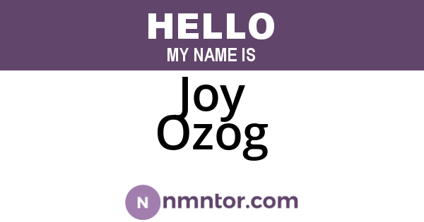 Joy Ozog
