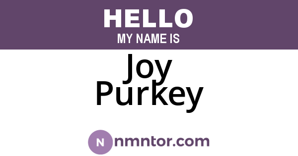 Joy Purkey