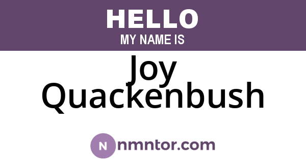 Joy Quackenbush