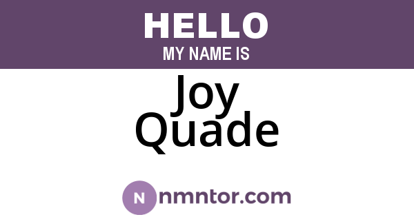 Joy Quade
