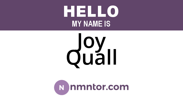 Joy Quall